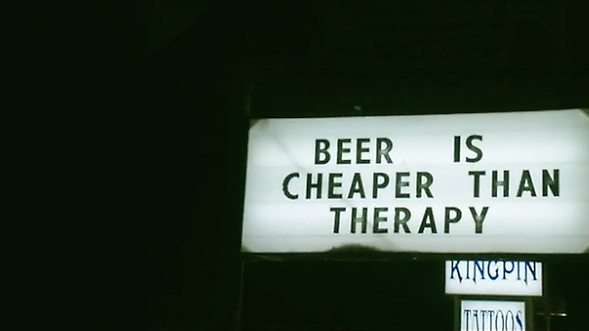 Beer is Cheaper Than Therapy