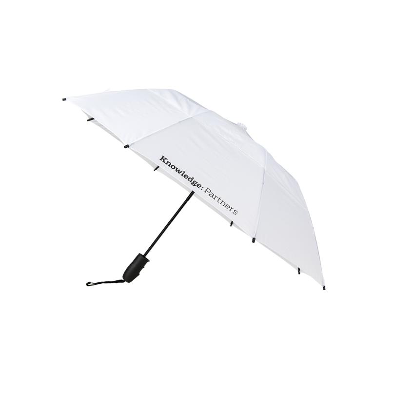 Knowledge: Partners White Folding Umbrella